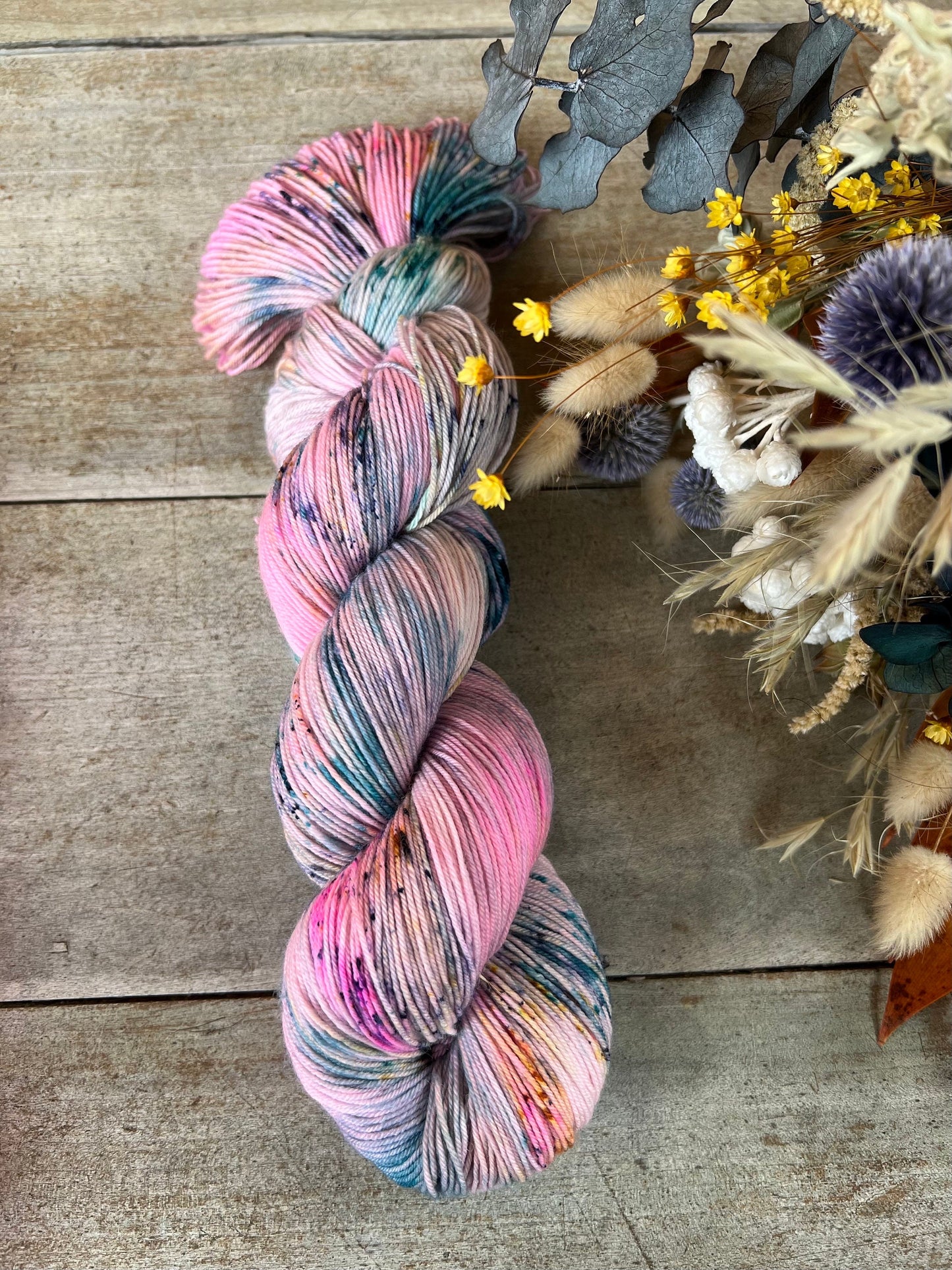 AGLAÉ - Laine teinte à la main - Fingering Mérinos Nylon superwash