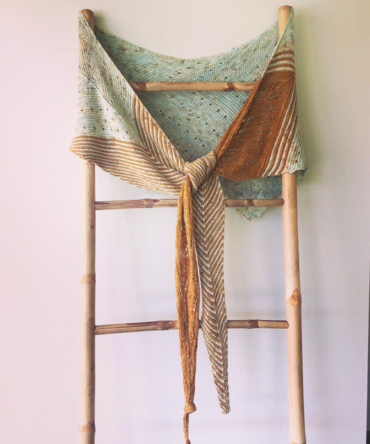 Design du Châle Solstice d'été - Patron modèle de Tricot