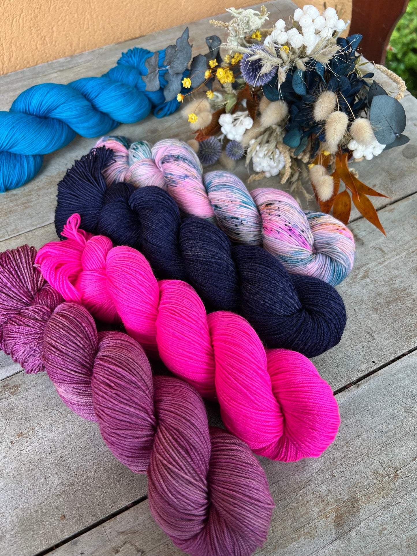 AGLAÉ - Laine teinte à la main - Fingering Mérinos Nylon superwash