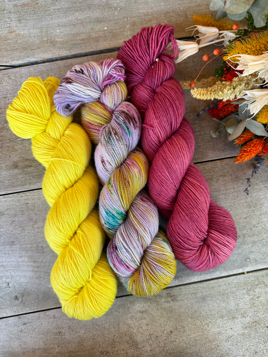 DOLORÈS - Laine teinte à la main - Fingering Mérinos Nylon superwash