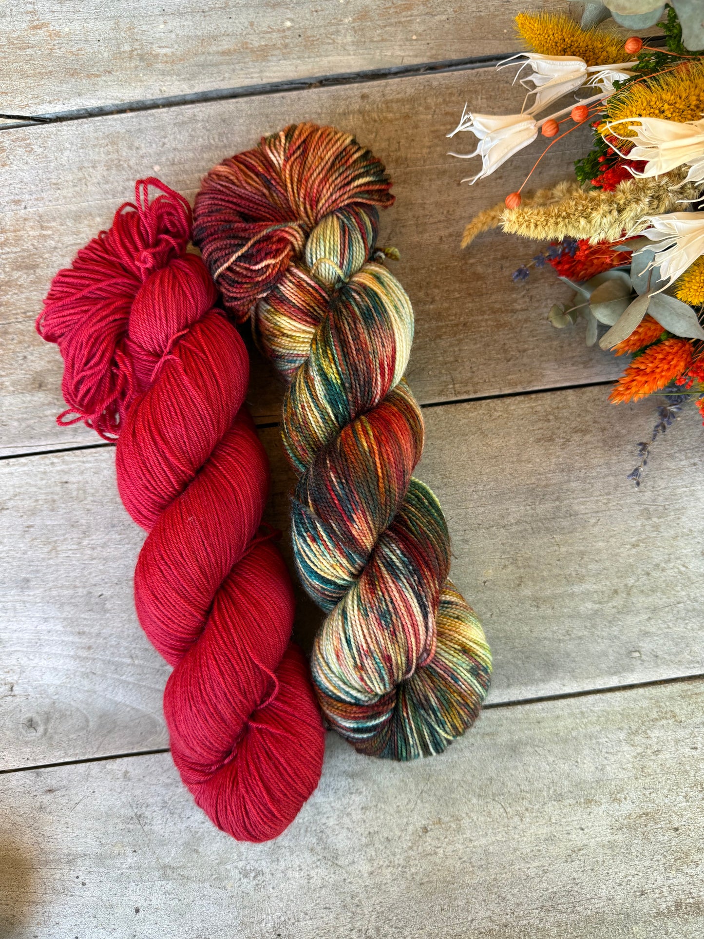 MAGDA - Laine teinte à la main - Fingering Mérinos Nylon superwash