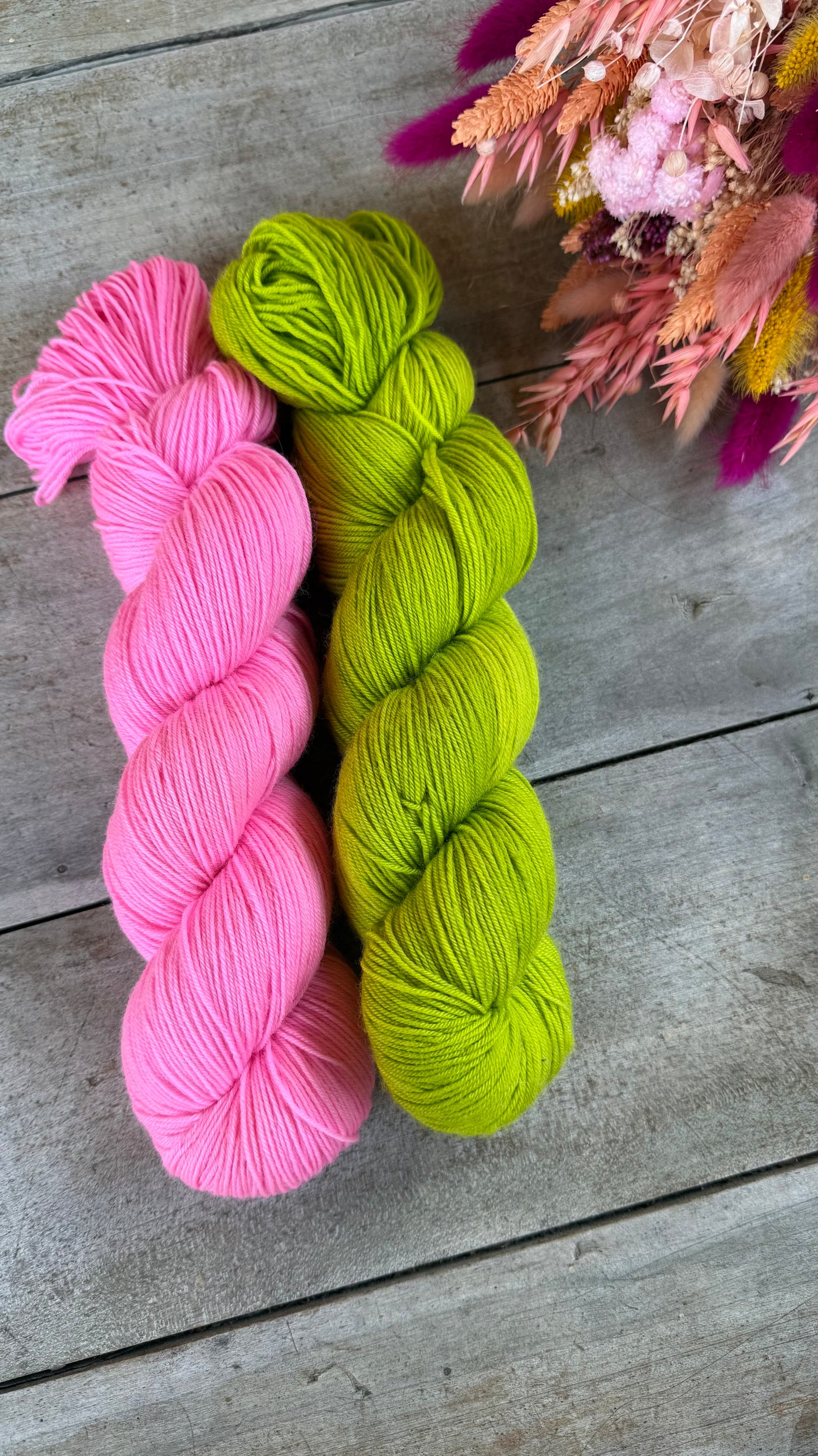 CANDY - Laine teinte à la main - Base au choix : Fingering Mérinos avec ou sans nylon / DK Mérinos / Kid Mohair et Soie