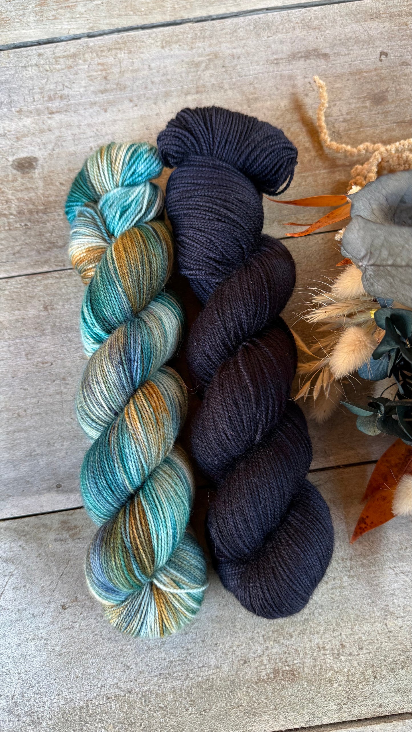 DORIANE - Laine teinte à la main - Fingering Mérinos Nylon superwash
