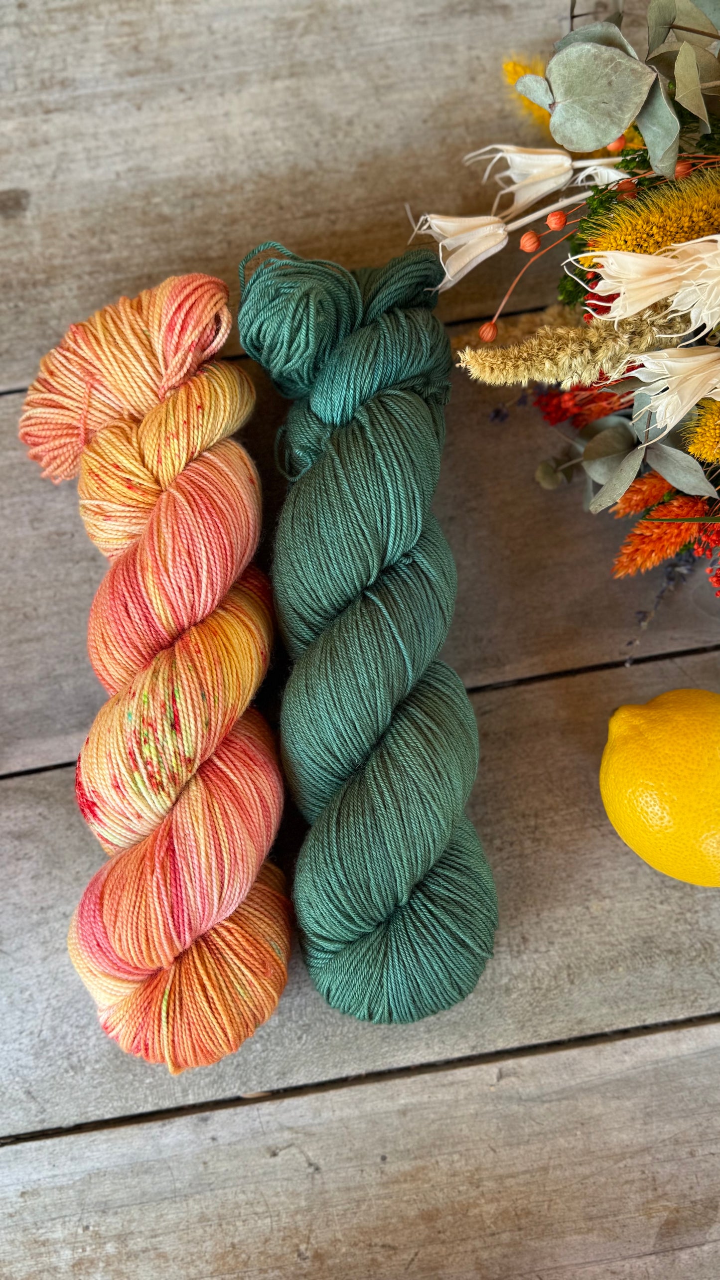 HEIDI - Laine teinte à la main - Fingering Mérinos Nylon superwash