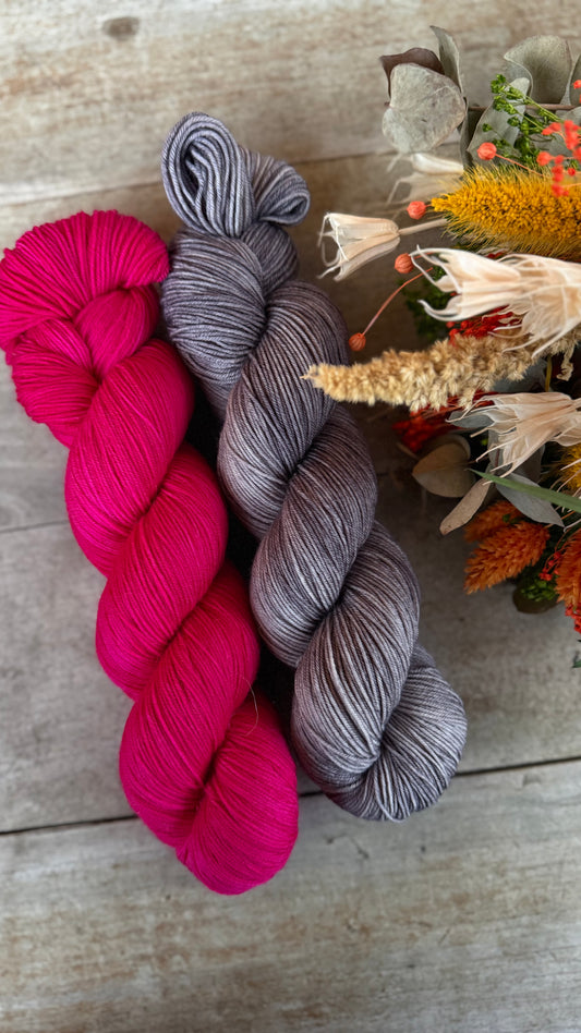 MOUSE - Laine teinte à la main - Base au choix : Fingering Mérinos avec ou sans nylon / DK Mérinos / Kid Mohair et Soie