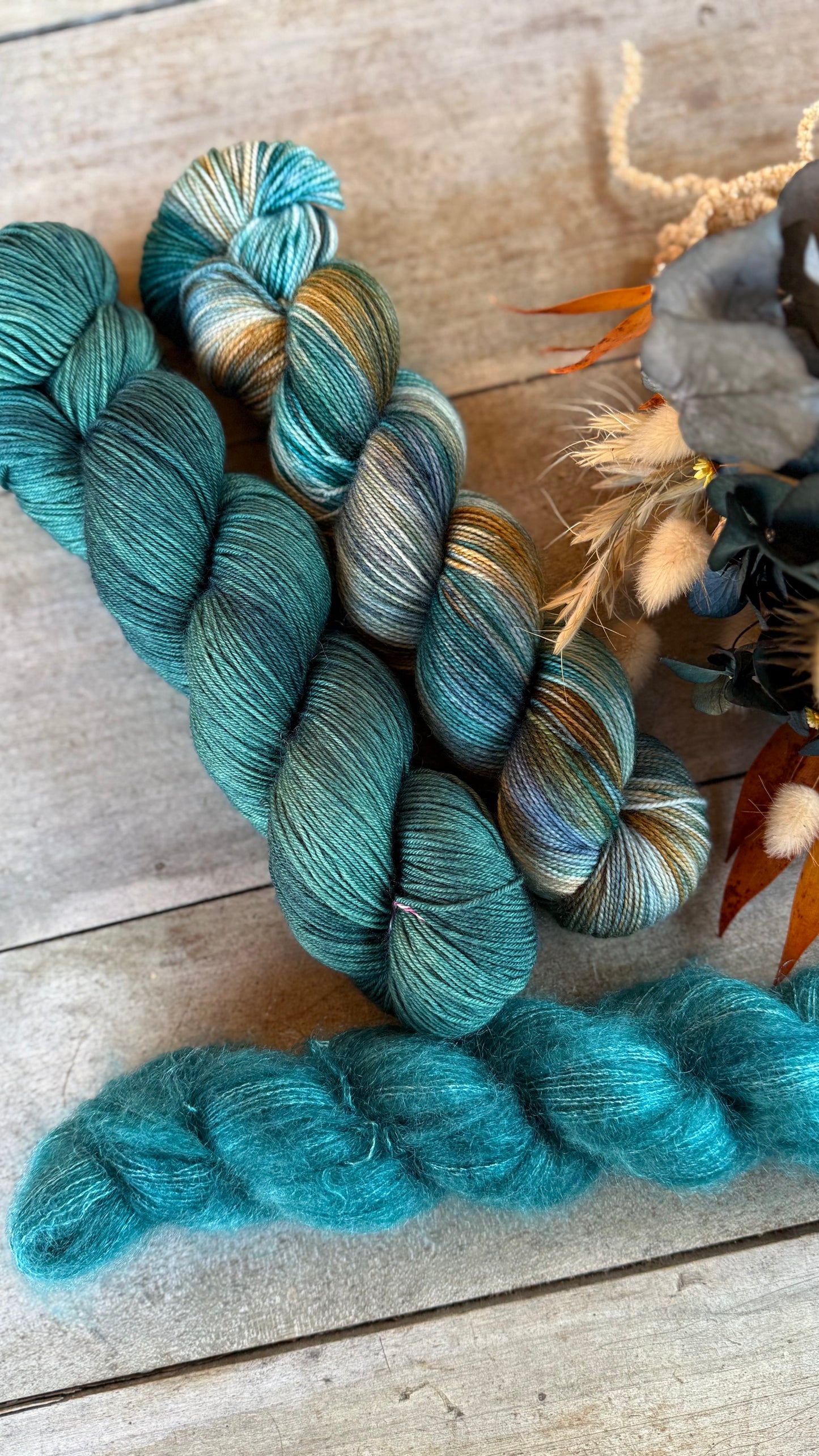 DORIANE - Laine teinte à la main - Fingering Mérinos Nylon superwash