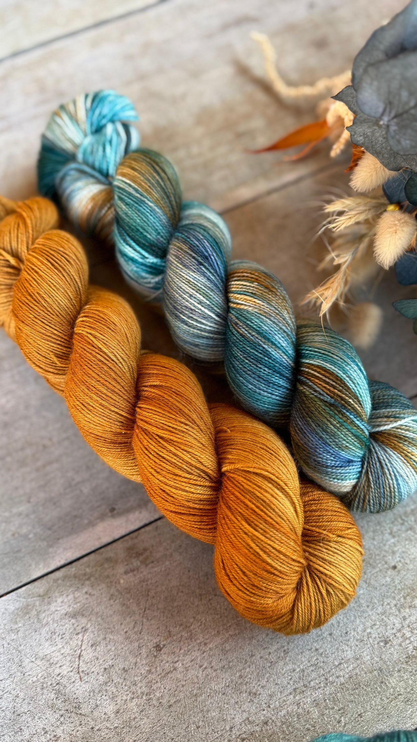 DORIANE - Laine teinte à la main - Fingering Mérinos Nylon superwash