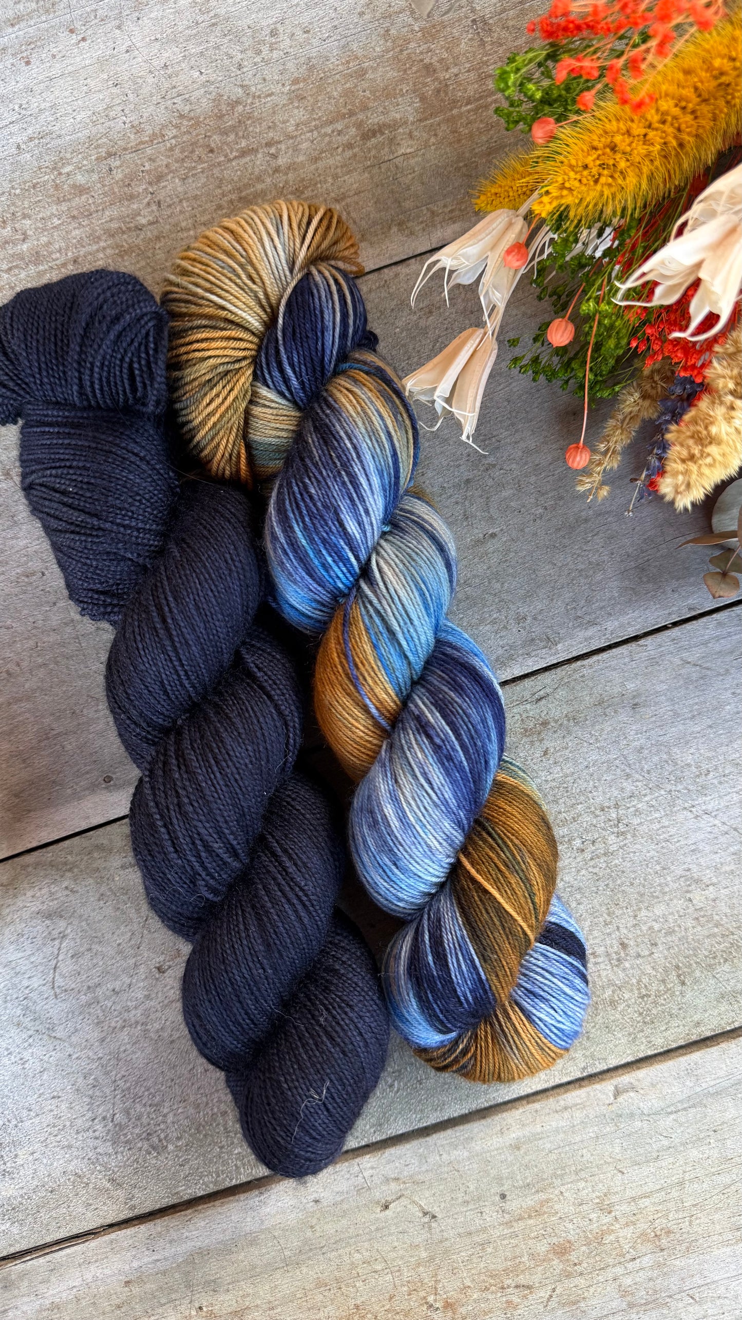 CAMERON - Laine teinte à la main - Fingering Mérinos Nylon superwash