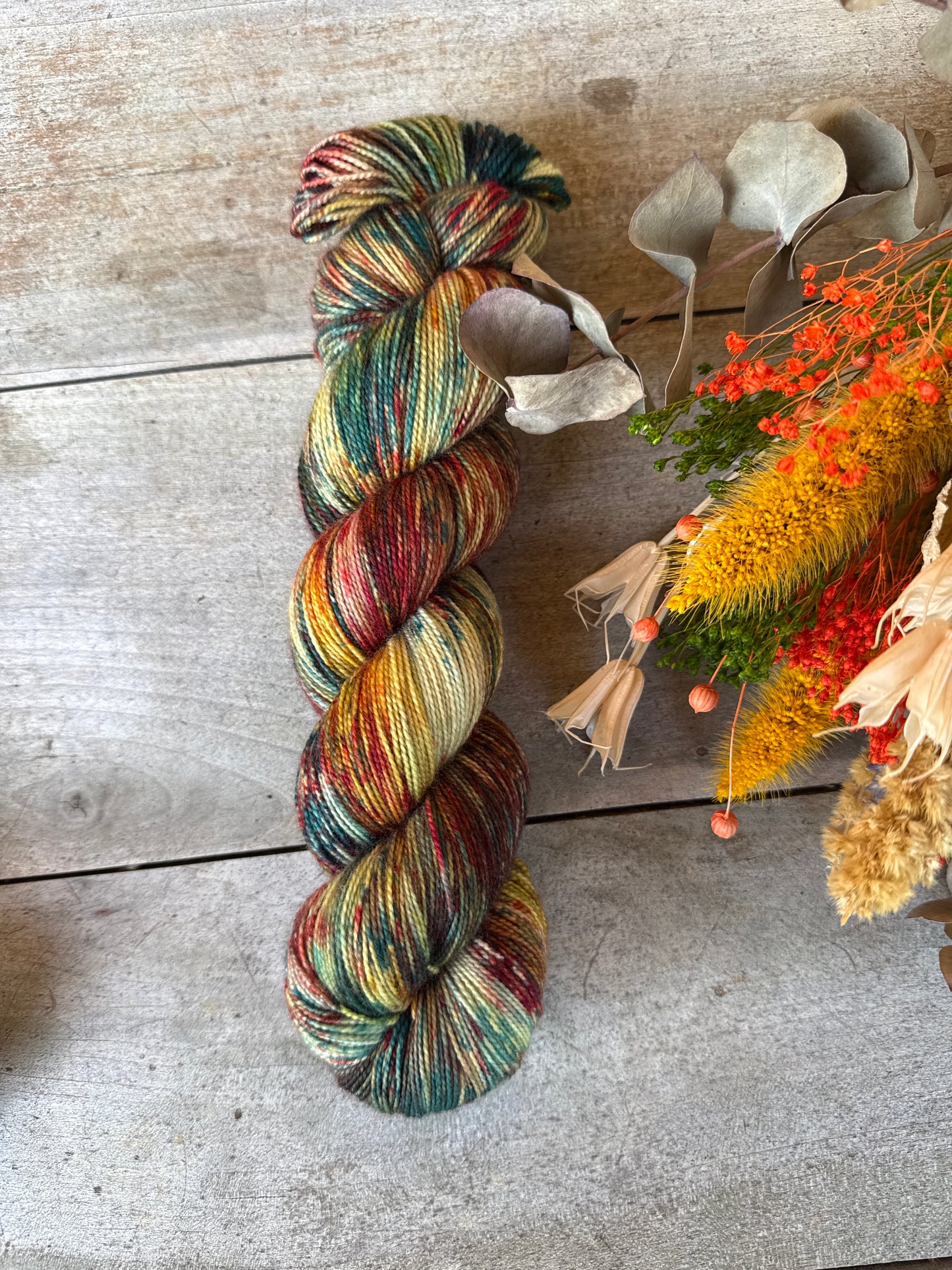 MAGDA - Laine teinte à la main - Fingering Mérinos Nylon superwash