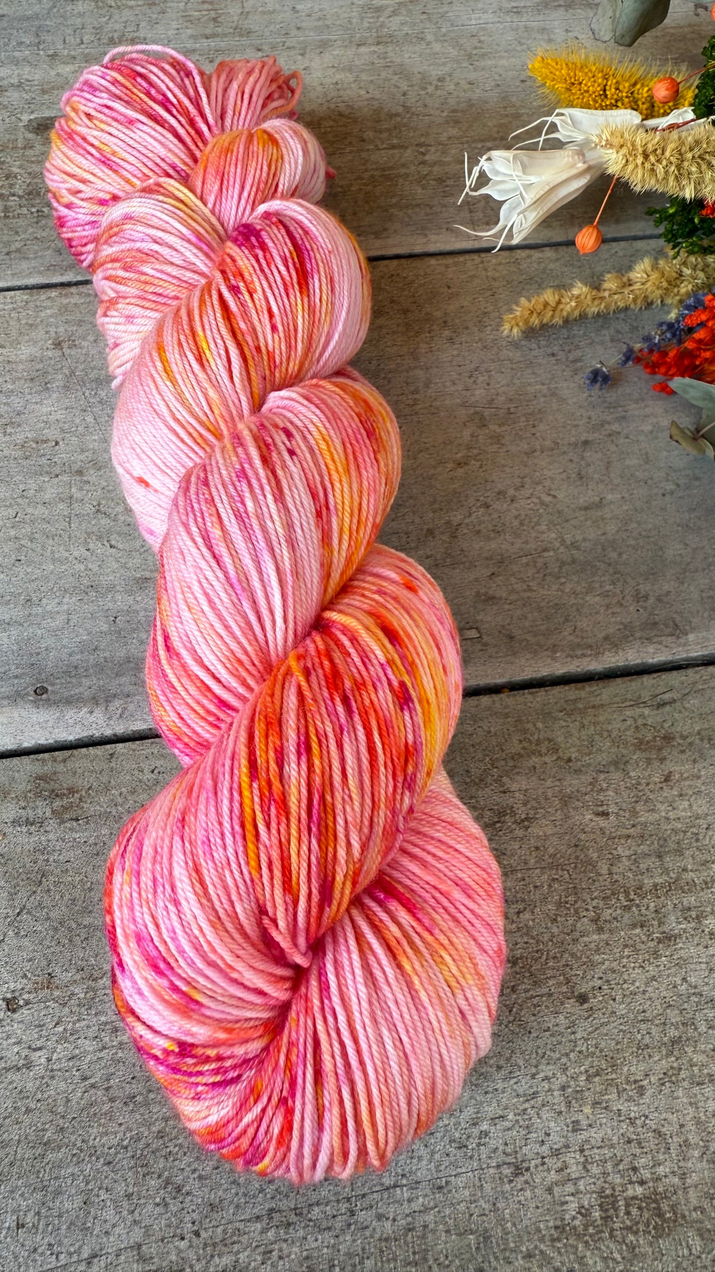 DANSEUSE - Laine teinte à la main - Base au choix : Fingering Mérinos avec ou sans nylon / DK Mérinos / Kid Mohair et Soie