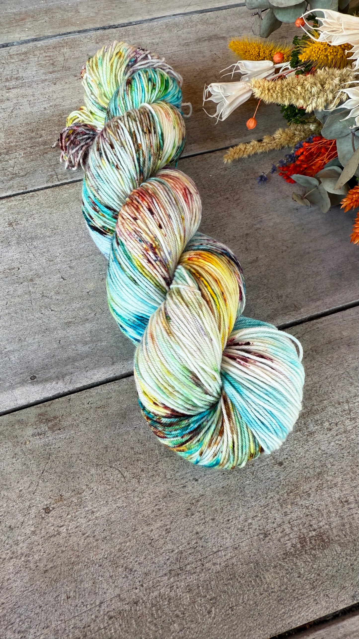 NEW YORK- Laine teinte à la main - Base au choix : Fingering Mérinos avec ou sans nylon / DK Mérinos / Kid Mohair et Soie