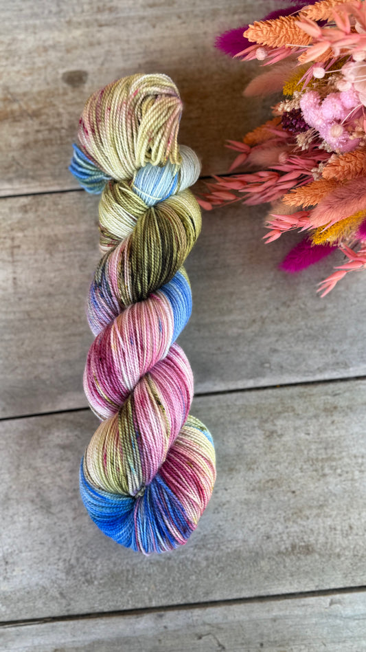 NÉNUPHAR - Laine teinte à la main - Fingering Mérinos Nylon superwash