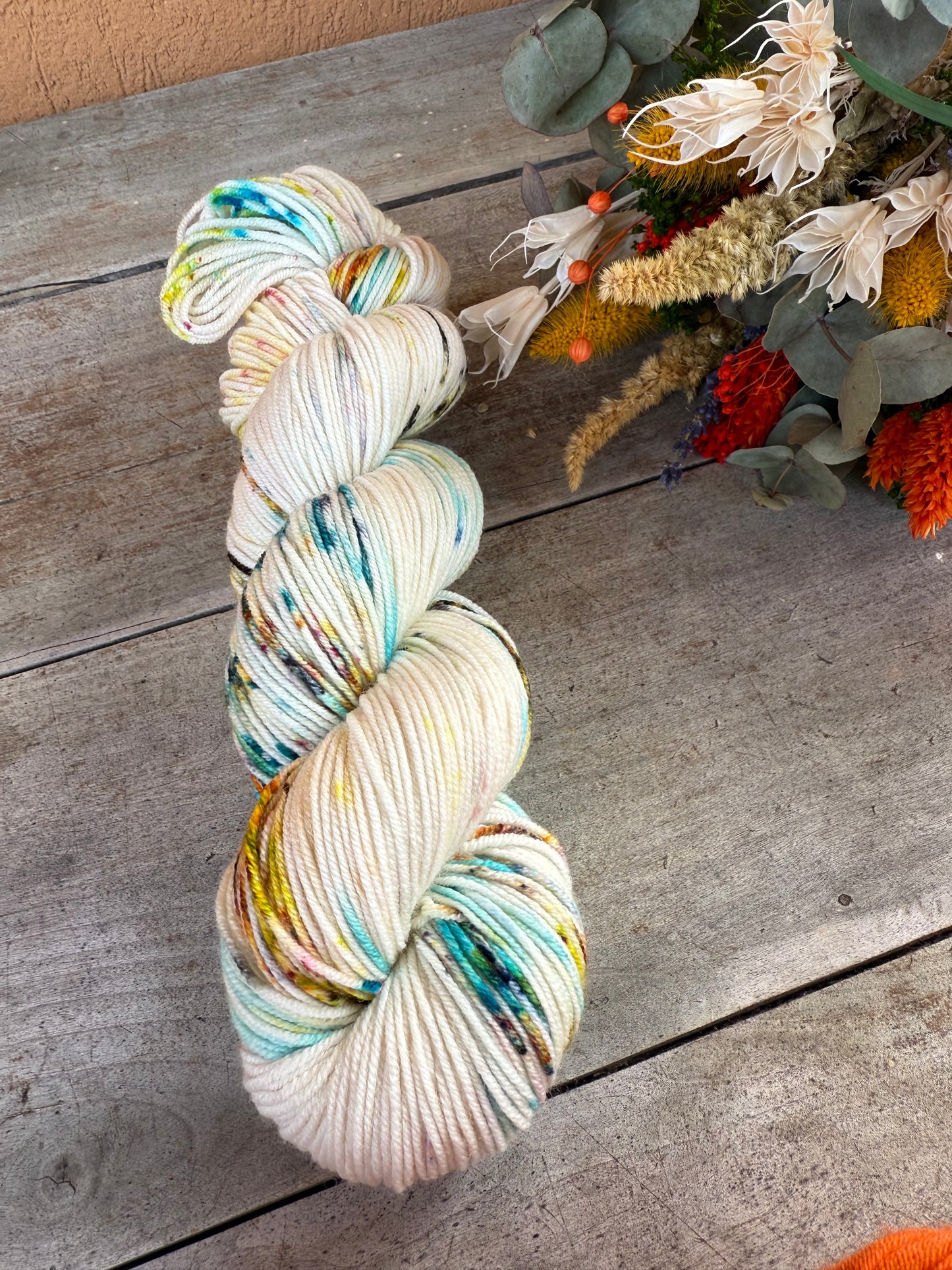 NEW YORK- Laine teinte à la main - Base au choix : Fingering Mérinos avec ou sans nylon / DK Mérinos / Kid Mohair et Soie