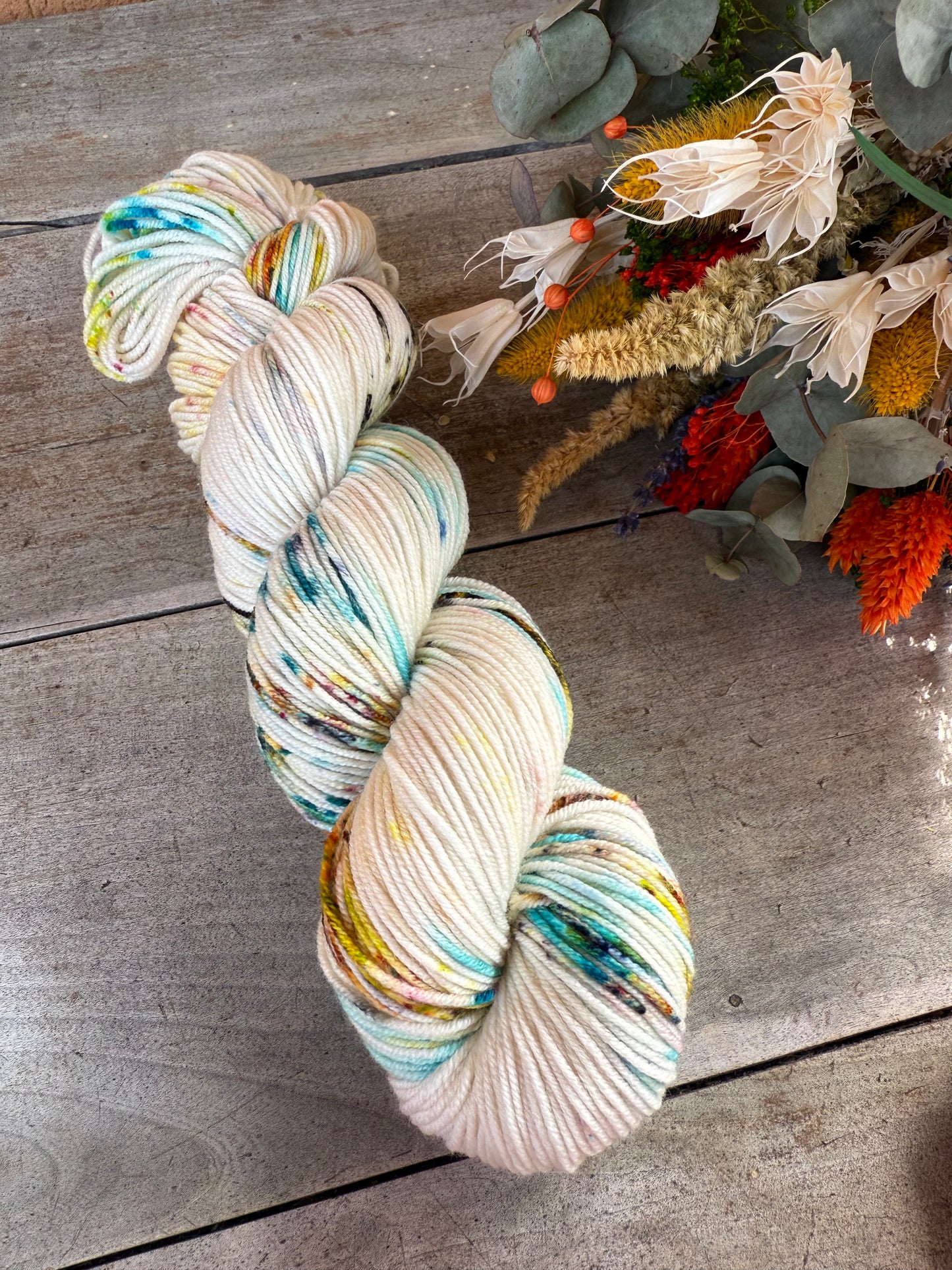 NEW YORK- Laine teinte à la main - Base au choix : Fingering Mérinos avec ou sans nylon / DK Mérinos / Kid Mohair et Soie
