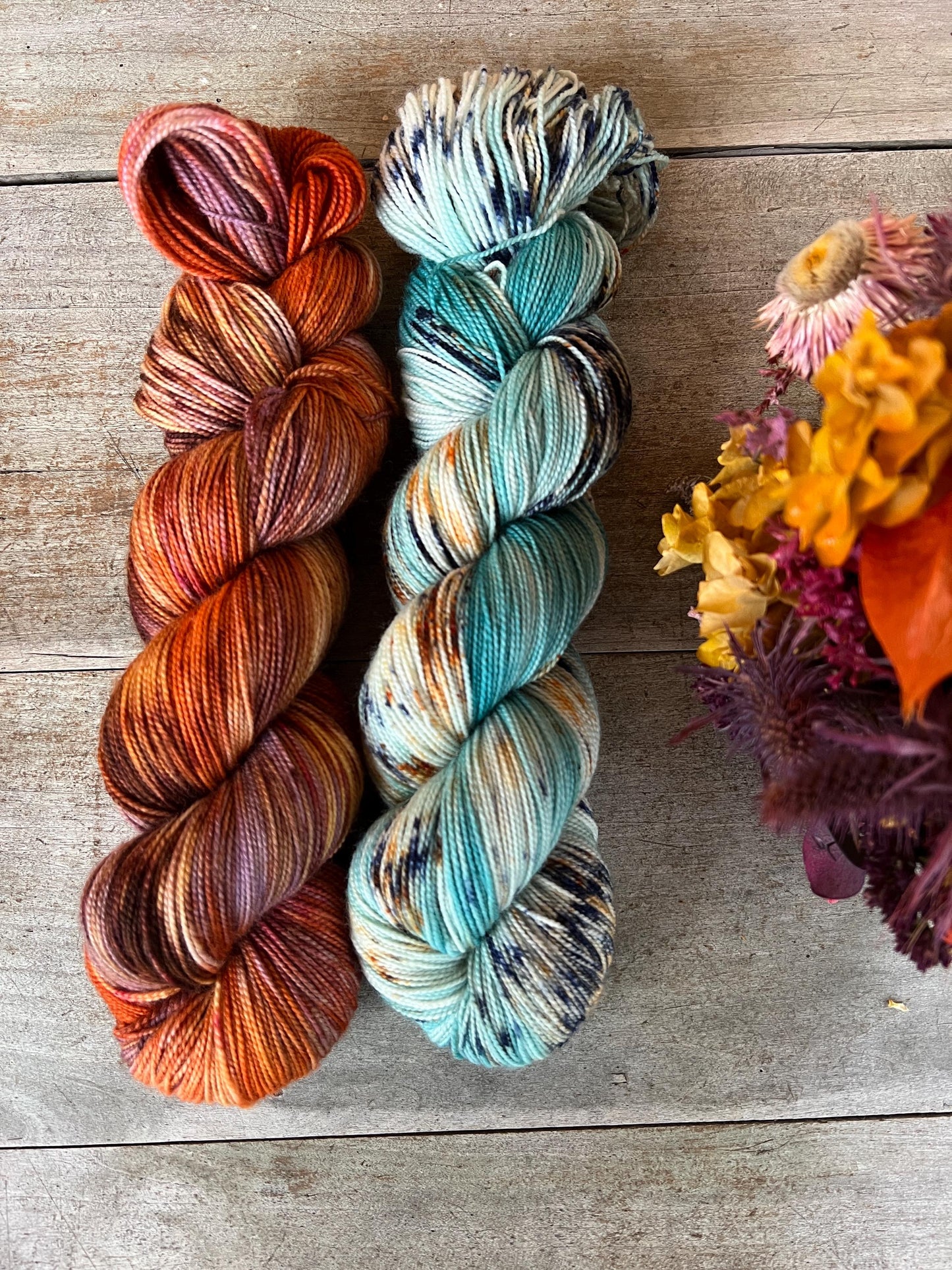 PRAIRIE - Laine teinte à la main - Fingering Mérinos Nylon superwash