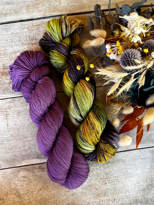 CHIMÈNE - Laine teinte à la main - Fingering Mérinos Nylon superwash