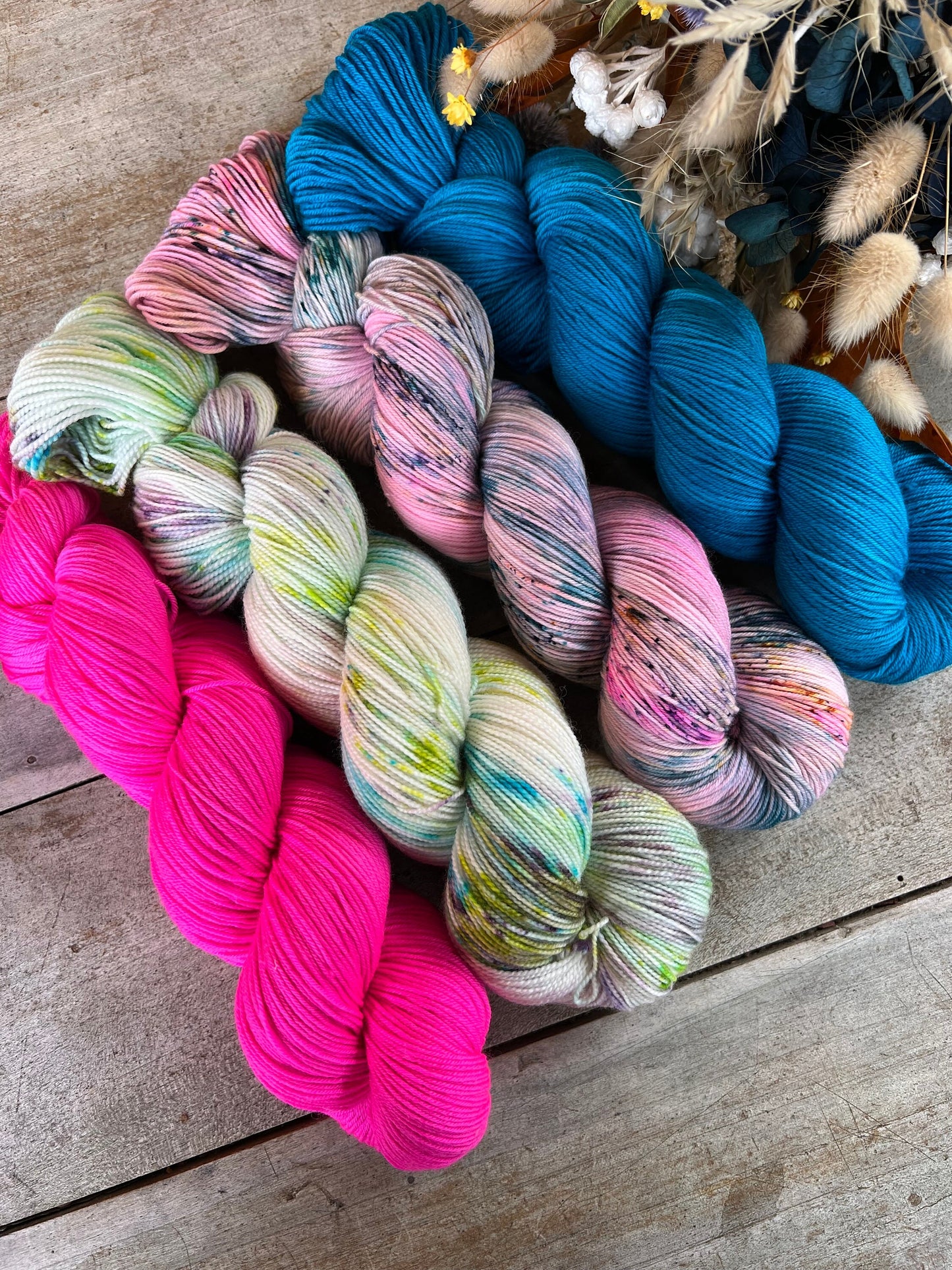 AGLAÉ - Laine teinte à la main - Fingering Mérinos Nylon superwash