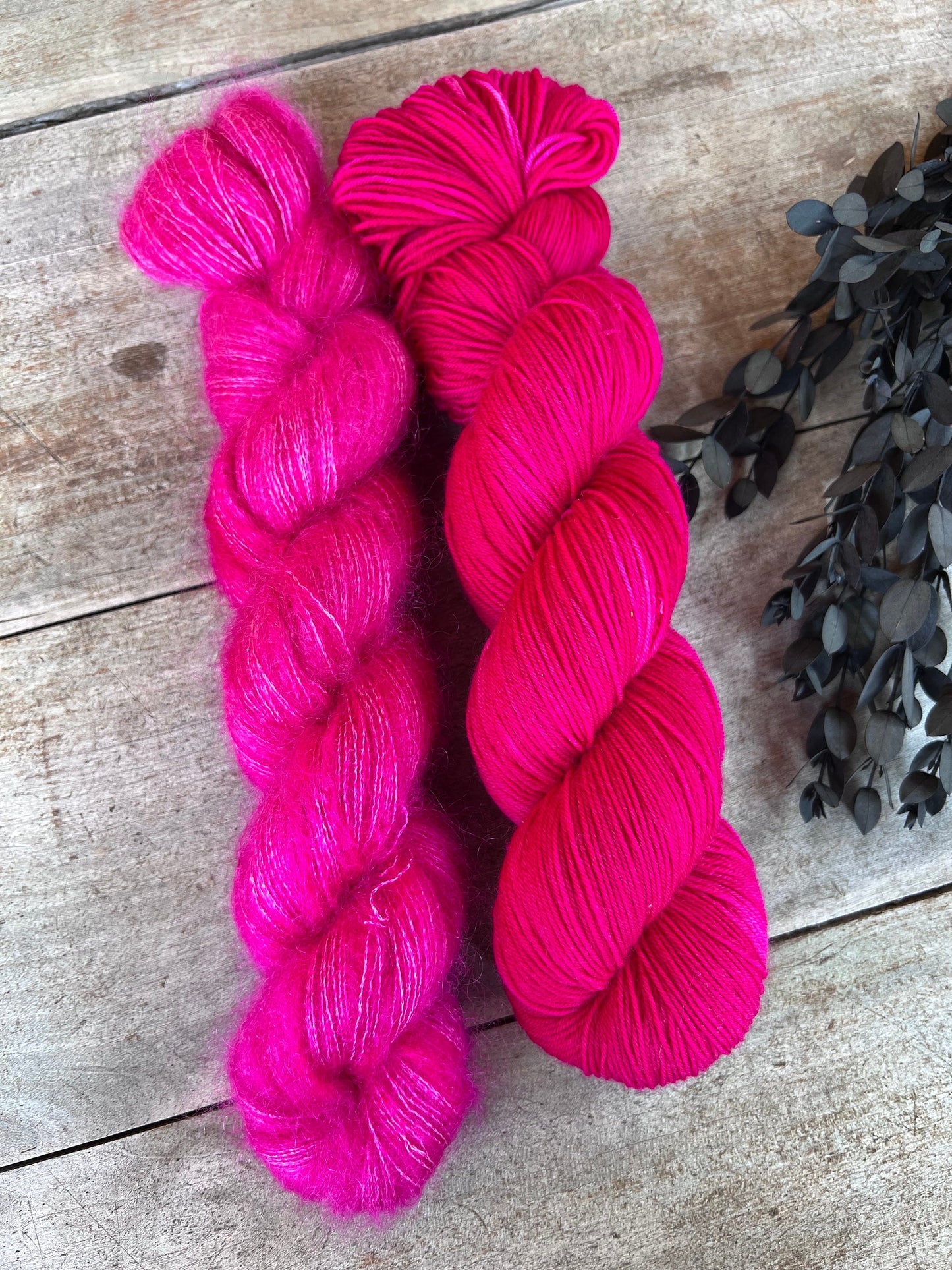 Laine teinte à la main coloris Joy Fingering mérinos ou Mérinos nylon ou DK Mérinos ou Lace Mohair et soie