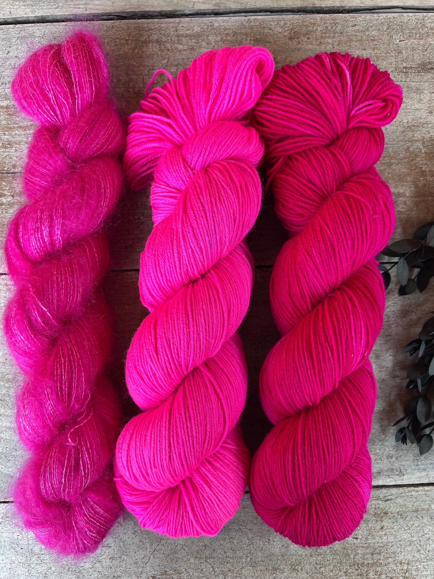 Laine teinte à la main coloris Joy Fingering mérinos ou Mérinos nylon ou DK Mérinos ou Lace Mohair et soie