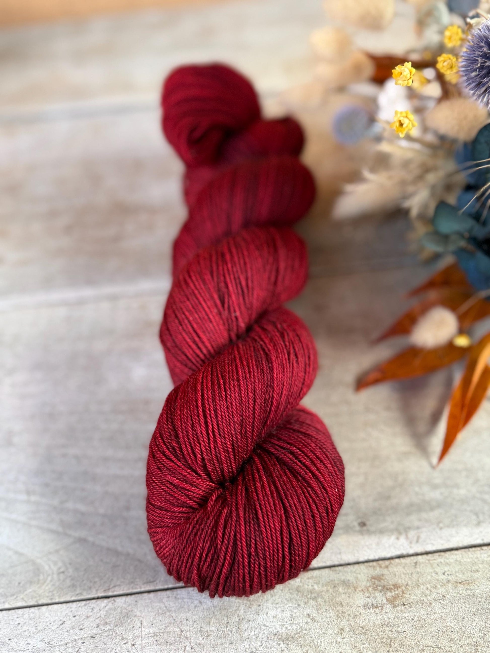 Laine teinte à la main Ruben Fingering Mérinos ou Mérinos nylon ou DK Mérinos ou Lace Mohair et soie