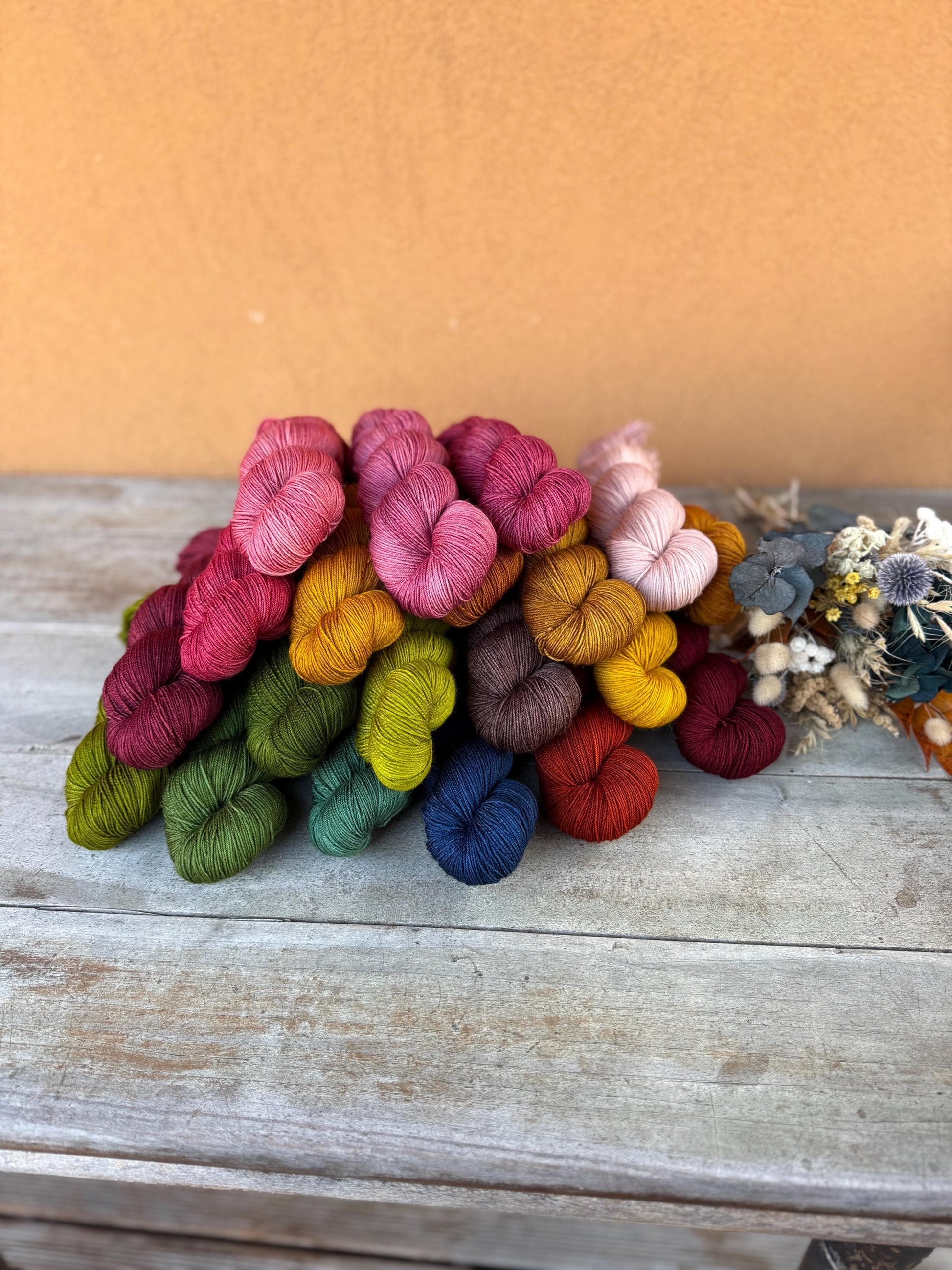 Laine teinte à la main Adam Fingering Mérinos ou Mérinos nylon ou DK Mérinos ou Lace Mohair et soie