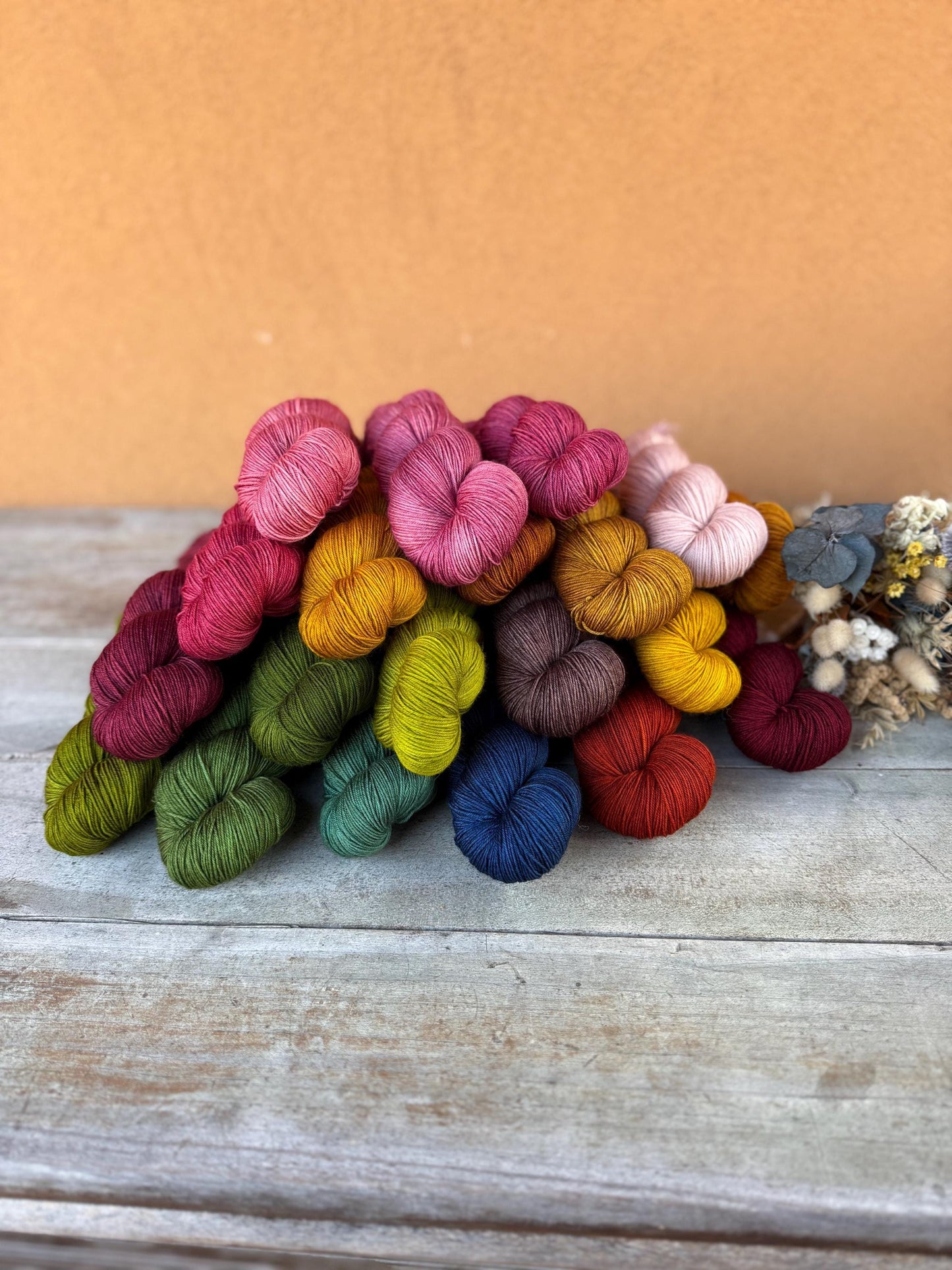 Laine teinte à la main Ruben Fingering Mérinos ou Mérinos nylon ou DK Mérinos ou Lace Mohair et soie