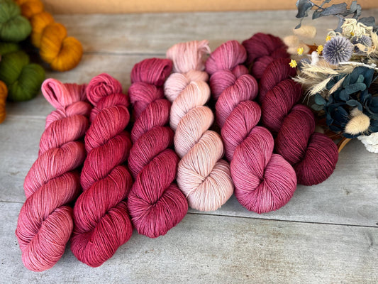 Laine teinte à la main Zoé  Fingering Mérinos ou Mérinos nylon ou DK Mérinos ou Lace Mohair et soie